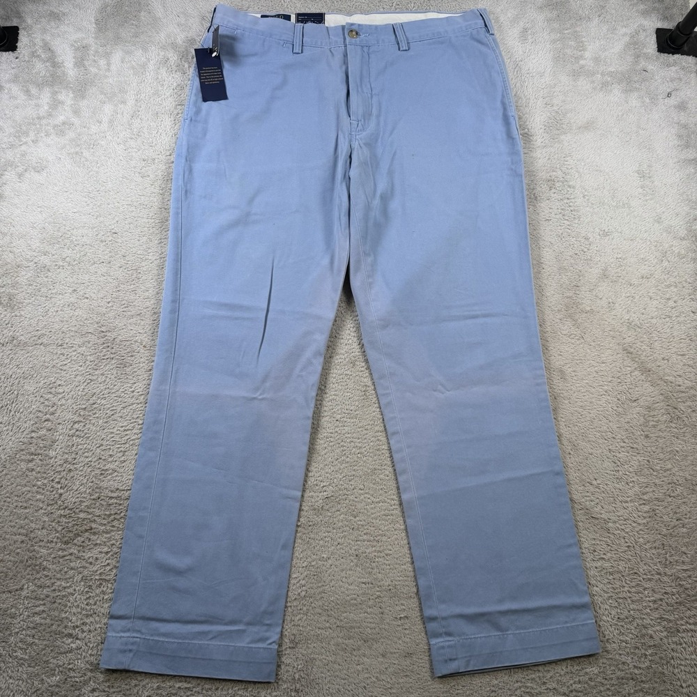Polo Ralph Lauren Pants Mens 36x30 Blue Bedford Chino Cotton Classic Twill